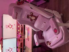 女神守护椅！andaseaT安德斯特迪士尼系列草莓熊电竞椅